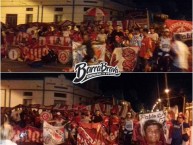 Foto: "Amistad con los hinchas de Independiente en la ciudad de Alegrete (RS, Brasil) 2018" Barra: Guarda Popular • Club: Internacional