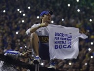 Foto: "GRACIAS VIEJO POR HACERME HINCHA DE BOCA" Barra: La 12 • Club: Boca Juniors • País: Argentina