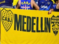 Foto: "Boca vs Tolima 2018 peña Xeneizes Medellin" Barra: La 12 • Club: Boca Juniors