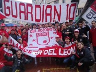Foto: "La Famosa Guardian 10" Barra: La Guardia Albi Roja Sur • Club: Independiente Santa Fe