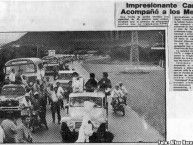 Foto: "Caravana del año 1970" Barra: Los Borrachos del Mastil • Club: Altos Hornos Zapla