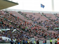 Foto: "En el Estadio Nacional vs U. de Chile, 2018" Barra: Los Marginales • Club: Curicó Unido