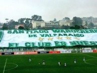 Foto: "El club es nuestro" Barra: Los Panzers • Club: Santiago Wanderers • País: Chile