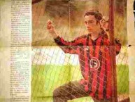 Foto: "Kabezon Gustavo uno de los fundadores, año 1997" Barra: Los Rojinegros • Club: Rangers de Talca