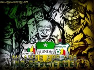 Desenho - Diseño - Arte - Dibujo de la Barra: Artillería Verde Sur • Club: Deportes Quindío • País: Colombia
