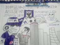 Desenho - Diseño - Arte - "PARCHE AZUL CAPO" Dibujo de la Barra: Comandos Azules • Club: Millonarios