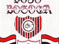 Desenho - Diseño - Arte - Dibujo de la Barra: Disturbio Rojo Bogotá • Club: América de Cáli