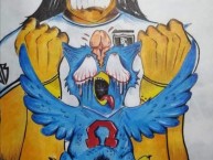 Desenho - Diseño - Arte - "Anti universidad de Chile (anti madres)" Dibujo de la Barra: Garra Blanca • Club: Colo-Colo