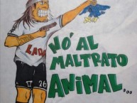 Desenho - Diseño - Arte - "Anti universidad de Chile (anti madres)" Dibujo de la Barra: Garra Blanca • Club: Colo-Colo