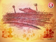 Desenho - Diseño - Arte - "Antigo estadio Beira Rio" Dibujo de la Barra: Guarda Popular • Club: Internacional