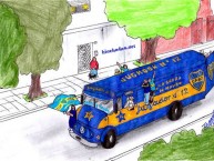 Desenho - Diseño - Arte - "Autobus" Dibujo de la Barra: La 12 • Club: Boca Juniors