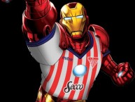 Desenho - Diseño - Arte - "Iron man" Dibujo de la Barra: La Banda Descontrolada • Club: Los Andes