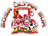 Desenho - Diseño - Arte - "La Ultra Sur Bosa." Dibujo de la Barra: La Guardia Albi Roja Sur • Club: Independiente Santa Fe