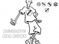 Desenho - Diseño - Arte - Dibujo de la Barra: La Peste Blanca • Club: All Boys