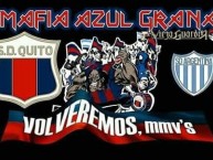 Desenho - Diseño - Arte - "vieja Guardia" Dibujo de la Barra: Mafia Azul Grana • Club: Deportivo Quito