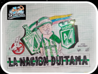 Desenho - Diseño - Arte - "LA NACION DUITAMA camilo steven" Dibujo de la Barra: Nación Verdolaga • Club: Atlético Nacional