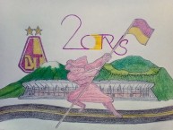 Desenho - Diseño - Arte - "20 años RVS" Dibujo de la Barra: Revolución Vinotinto Sur • Club: Tolima