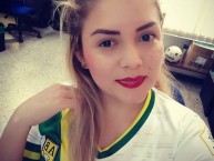 Hincha - Tribunera - Chica - Fanatica de la Barra: Fortaleza Leoparda Sur • Club: Atlético Bucaramanga