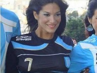 Hincha - Tribunera - Chica - "Silvina Escudero" Fanatica de la Barra: La Guardia Imperial • Club: Racing Club
