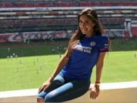 Hincha - Tribunera - Chica - Fanatica de la Barra: La Sangre Azul • Club: Cruz Azul • País: México