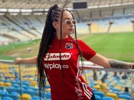 Hincha - Tribunera - Chica - Fanatica de la Barra: Rexixtenxia Norte • Club: Independiente Medellín