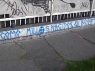 Mural - Graffiti - Pintada - "Cómo Millâš½s Nacidos En Bogotá" Mural de la Barra: Comandos Azules • Club: Millonarios