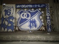 Mural - Graffiti - Pintada - "Bogotá DC" Mural de la Barra: Comandos Azules • Club: Millonarios