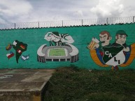 Mural - Graffiti - Pintada - "BARRA BRAVA PTE" Mural de la Barra: Frente Radical Verdiblanco • Club: Deportivo Cali