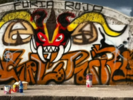 Mural - Graffiti - Pintada - "Furia Roja-Tecnico Universitario" Mural de la Barra: Furia Roja • Club: Técnico Universitario
