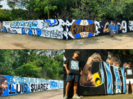 Mural - Graffiti - Pintada - "Gracias Lucho 9 " Mural de la Barra: Geral do Grêmio • Club: Grêmio