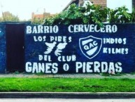 Mural - Graffiti - Pintadas - Mural de la Barra: Indios Kilmes • Club: Quilmes • País: Argentina
