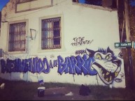 Mural - Graffiti - Pintada - "Ensenada fiel al lobo" Mural de la Barra: La Banda de Fierro 22 • Club: Gimnasia y Esgrima