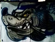 Mural - Graffiti - Pintada - "Barrio upcn responde x el lobo" Mural de la Barra: La Banda de Fierro 22 • Club: Gimnasia y Esgrima