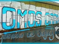 Mural - Graffiti - Pintadas - "Somos carnaval" Mural de la Barra: La Banda de la Flaca • Club: Gimnasia y Esgrima Jujuy • País: Argentina