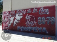 Mural - Graffiti - Pintada - "Los pibes de la coca" Mural de la Barra: La Banda de la Quema • Club: Huracán
