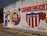 Mural - Graffiti - Pintadas - "PARCHE KAPULE77OS SB" Mural de la Barra: La Banda de Los Kuervos • Club: Junior de Barranquilla • País: Colombia