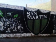Mural - Graffiti - Pintada - Mural de la Barra: La Banda del Pueblo Viejo • Club: San Martín de San Juan