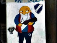 Mural - Graffiti - Pintada - "Si no sos de alva hay tabla" Mural de la Barra: La Brava • Club: Alvarado