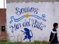 Mural - Graffiti - Pintada - "Somos mar del plata" Mural de la Barra: La Brava • Club: Alvarado