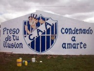 Mural - Graffiti - Pintada - "Preso de tu ilusión, condenado a amarte" Mural de la Barra: La Brava • Club: Alvarado