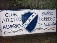 Mural - Graffiti - Pintada - "Barrio Dorrego te alienta" Mural de la Barra: La Brava • Club: Alvarado