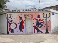 Mural - Graffiti - Pintada - "Barrio de Murga y Carnaval" Mural de la Barra: La Gloriosa Butteler • Club: San Lorenzo