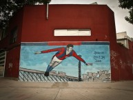 Mural - Graffiti - Pintada - "Mural Oveja Telch - Grupo Artístico de Boedo" Mural de la Barra: La Gloriosa Butteler • Club: San Lorenzo