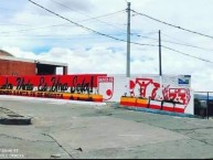 Mural - Graffiti - Pintada - "zona 3 y su santafe" Mural de la Barra: La Guardia Albi Roja Sur • Club: Independiente Santa Fe