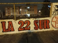 Mural - Graffiti - Pintadas - "LA 22 SUR" Mural de la Barra: La Guardia Albi Roja Sur • Club: Independiente Santa Fe • País: Colombia