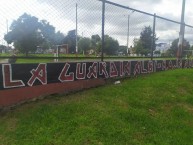 Mural - Graffiti - Pintada - "La Guardia Albi-Roja Sur." Mural de la Barra: La Guardia Albi Roja Sur • Club: Independiente Santa Fe