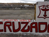 Mural - Graffiti - Pintada - "Cruzada Norte" Mural de la Barra: La Guardia Albi Roja Sur • Club: Independiente Santa Fe