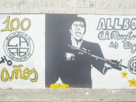 Mural - Graffiti - Pintada - "SCARFACE" Mural de la Barra: La Peste Blanca • Club: All Boys