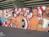 Mural - Graffiti - Pintada - Mural de la Barra: Los Borrachos del Tablón • Club: River Plate