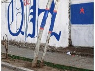 Mural - Graffiti - Pintadas - "quinta normal" Mural de la Barra: Los Cruzados • Club: Universidad Católica • País: Chile